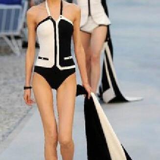 black with white stitching pants