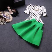 Two-piece suit Skirt Dot Dress AVc