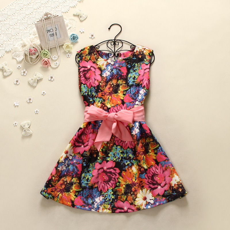 Slim Floral Print Sleeveless Dress Mfg on Luulla