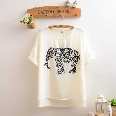 elephant printed t shirt