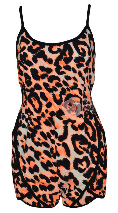 leopard backless top
