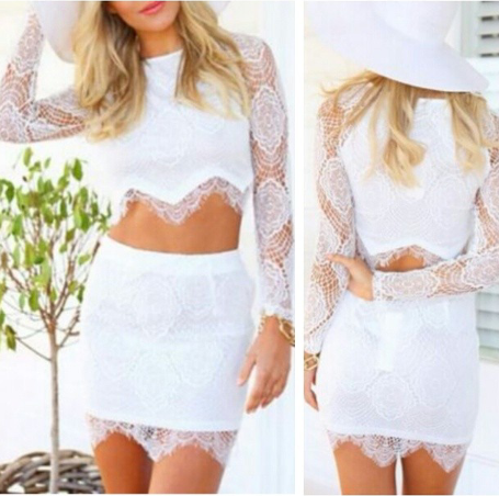 Black Hollow Out Blouse