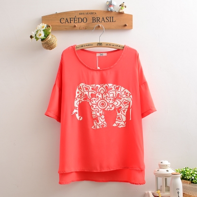 elephant printed t shirt